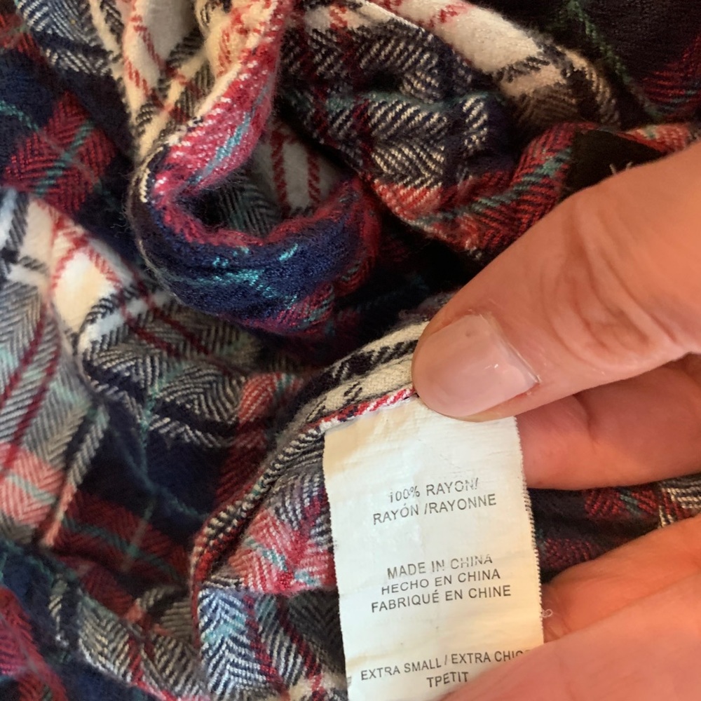 Rails Long Sleeve Plaid Button Down Size Xs - image 4